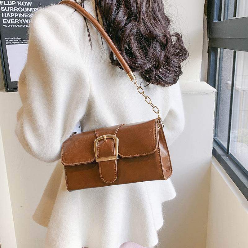 One Shoulder Crossbody Small Square Bag Women - Mubimart
