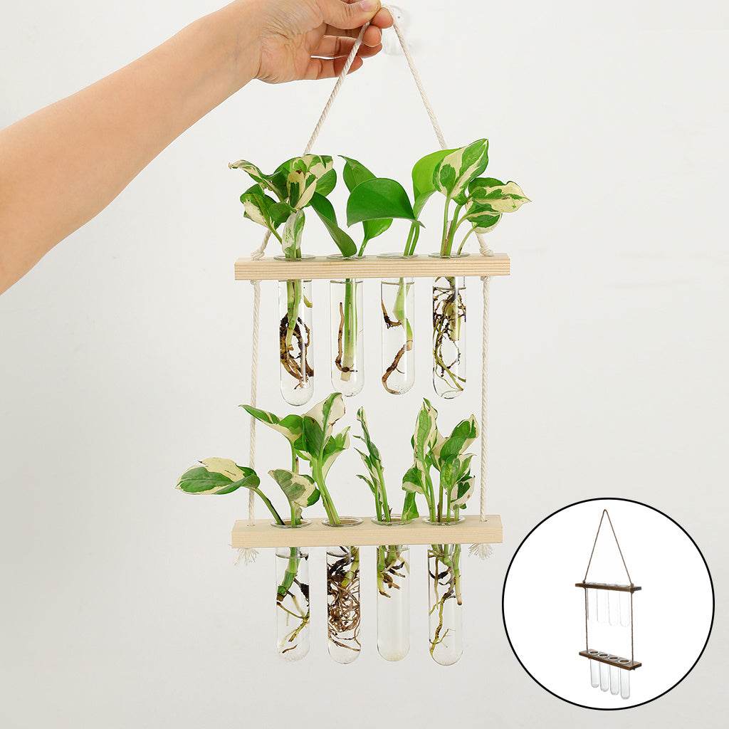 Wall Hanging Terrarium Flower Glass Planter Propagator for Plant Garden - Mubimart