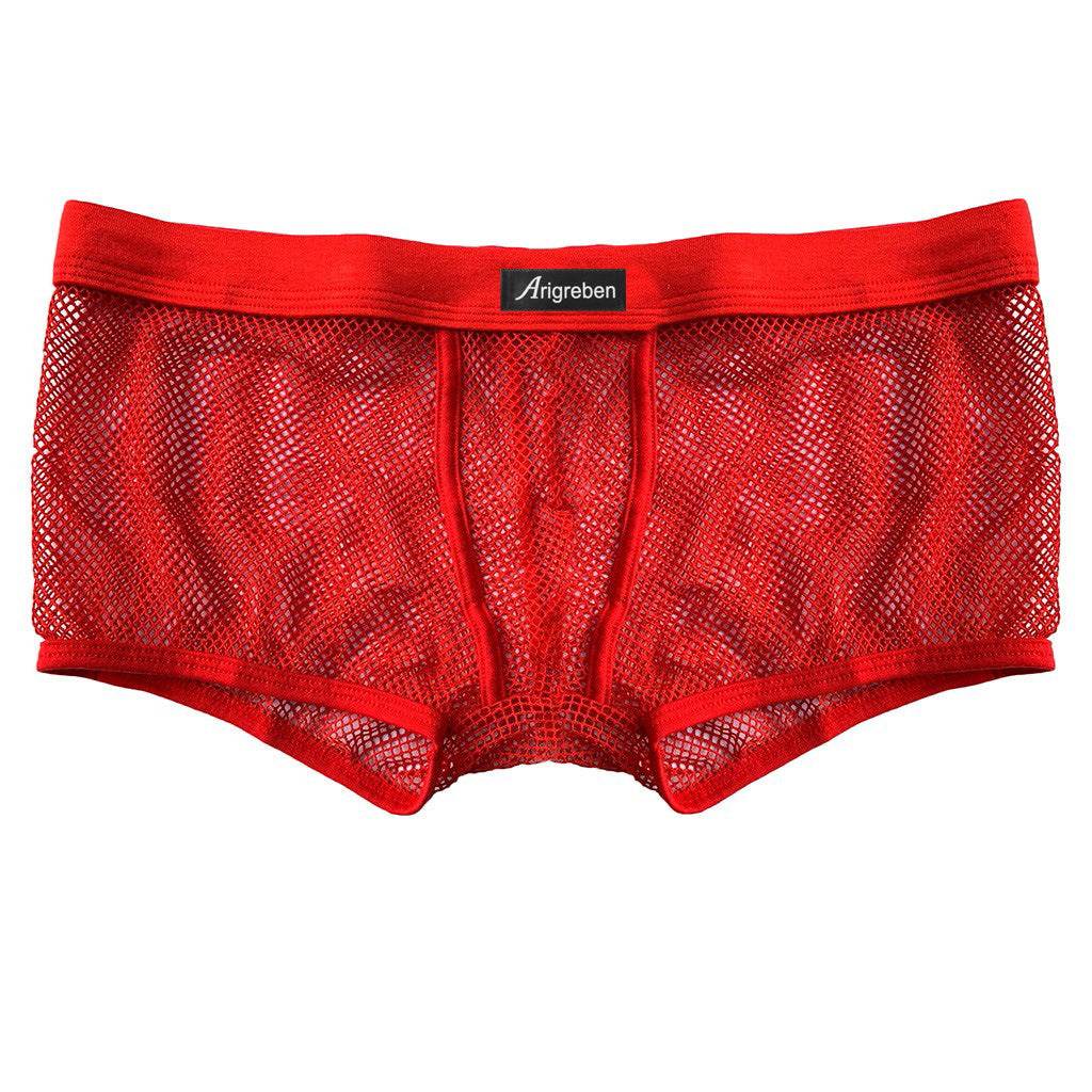 Men's Mesh Breathable Boxer Briefs - Mubimart