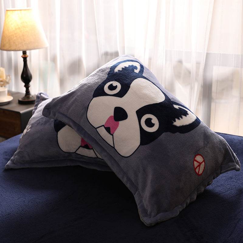 Pillowcases With A Pair Of Warm Coral Fleece - Mubimart