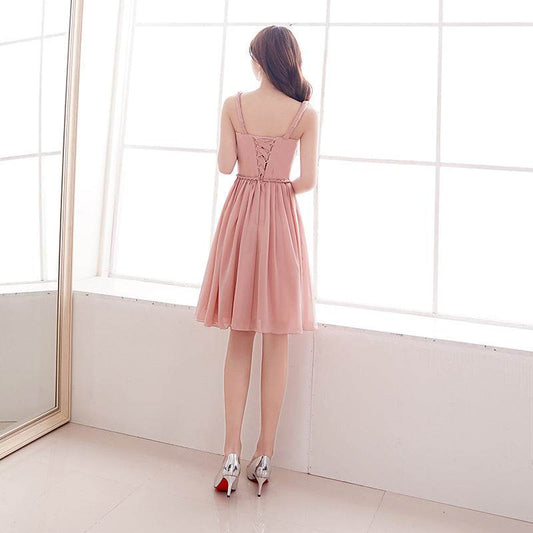 Girlfriend Bridesmaid Group Evening Wear Graduation Dress - Mubimart