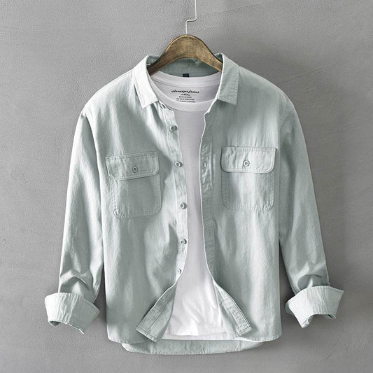 Fashion Young Men's Shirt Jacket - Mubimart