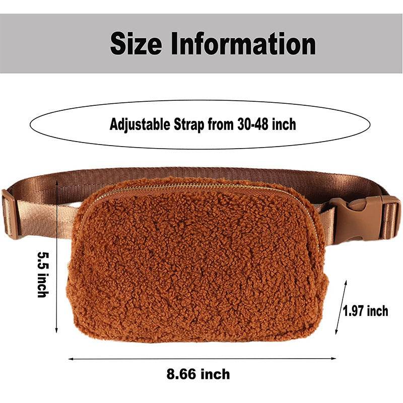 Sports Fanny Pack Fleece Mini Fitness - Mubimart