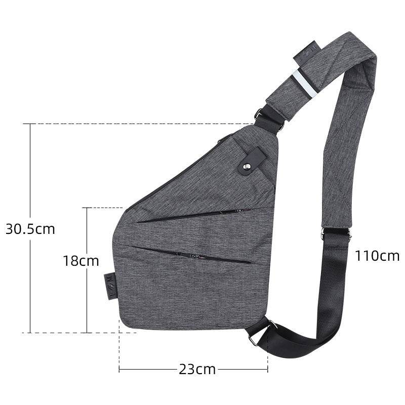 New Mens Digital Storage Gun Bag Diagonal Outdoor Sports Waist Bag - Mubimart