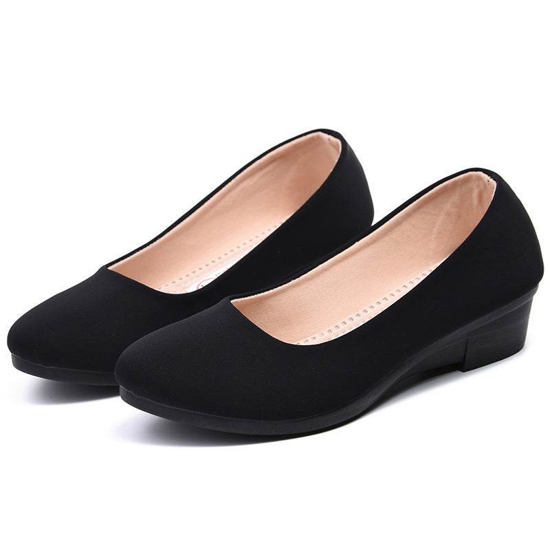 Wedge Shallow Mouth Breathable Work Shoes - Mubimart