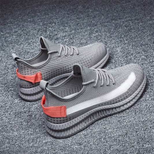 Korean Style Mens Casual Breathable Flying Knitted Shoes - Mubimart