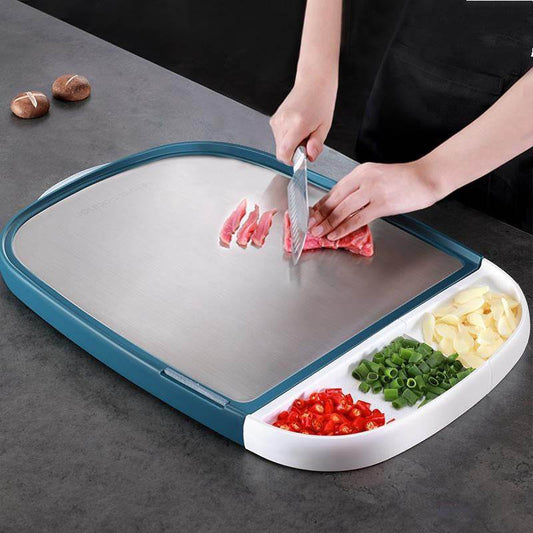 Multifunctional Stainless Steel Cutting Board Thickened Chopping Mildew Proof - Mubimart