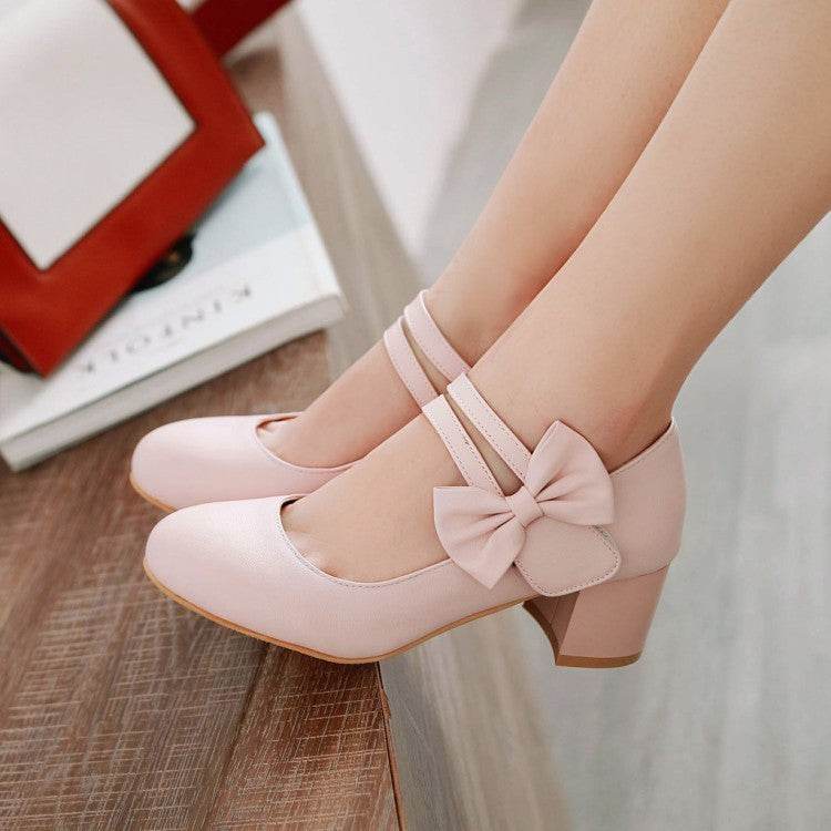 Ladies Fashion Personality New Buckle Pumps - Mubimart