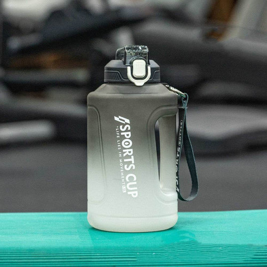 Extra Large Capacity Cup With Straw Fitness Sports Water Bottle Fitness Big Bottles - Mubimart