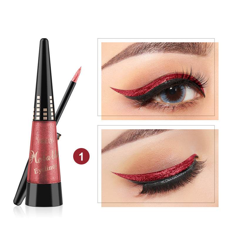 Pearlescent Liquid Eyeliner Pudaier Metal - Mubimart