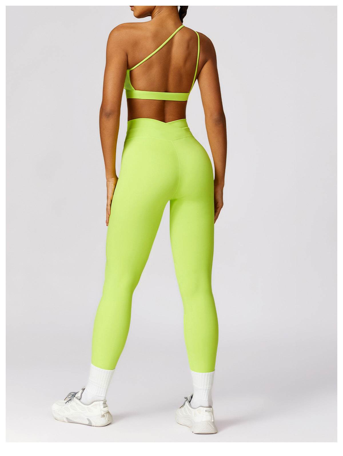 Women's One-shoulder Beauty Back Yoga Bra Quick-drying Workout Top - Mubimart