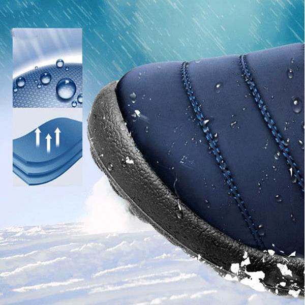 Winter Snow Boots Women Waterproof Shoes Warm Ankle Boots - Mubimart