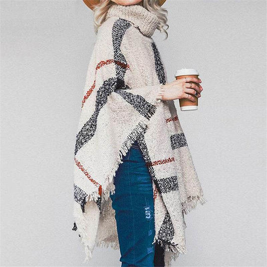 Loose Coat Plus Size Knitted Sweater - Mubimart