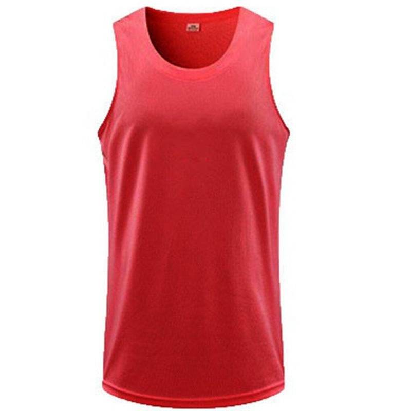 Breathable Ice Silk Sports Vest Men's Workout Sleeveless T-shirt - Mubimart