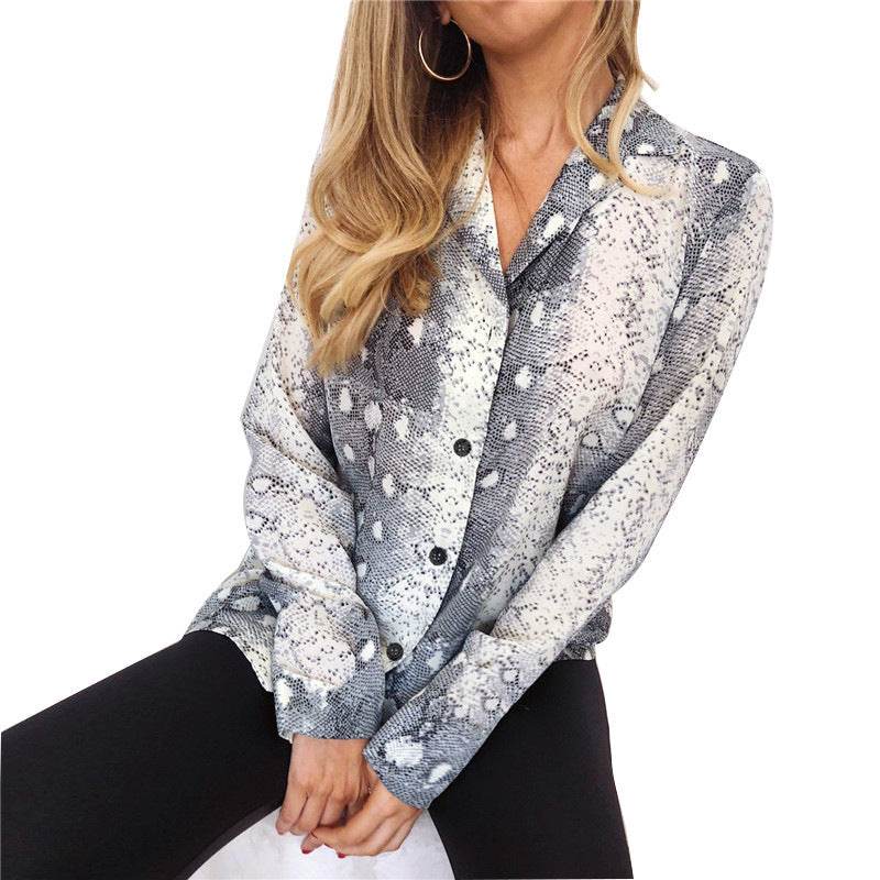 Women Autumn Long Sleeve Shirt Ladies Casual Loose Blouse - Mubimart