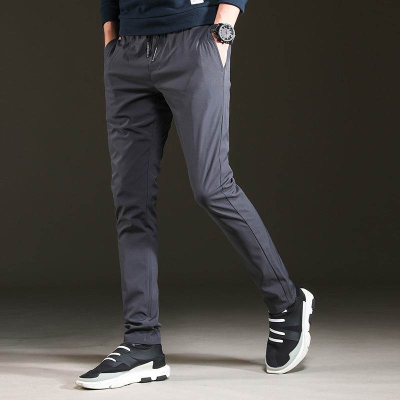 Trendy Slim Mens Pants Loose Cropped Sweatpants - Mubimart