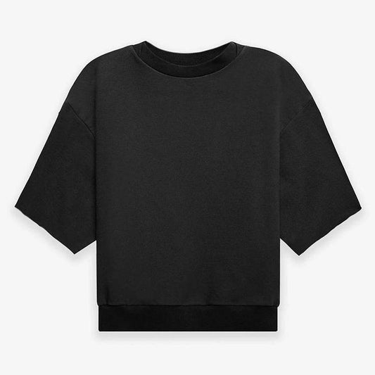 Mens Fashion Casual Solid Colour Fleece Sweatshirt - Mubimart