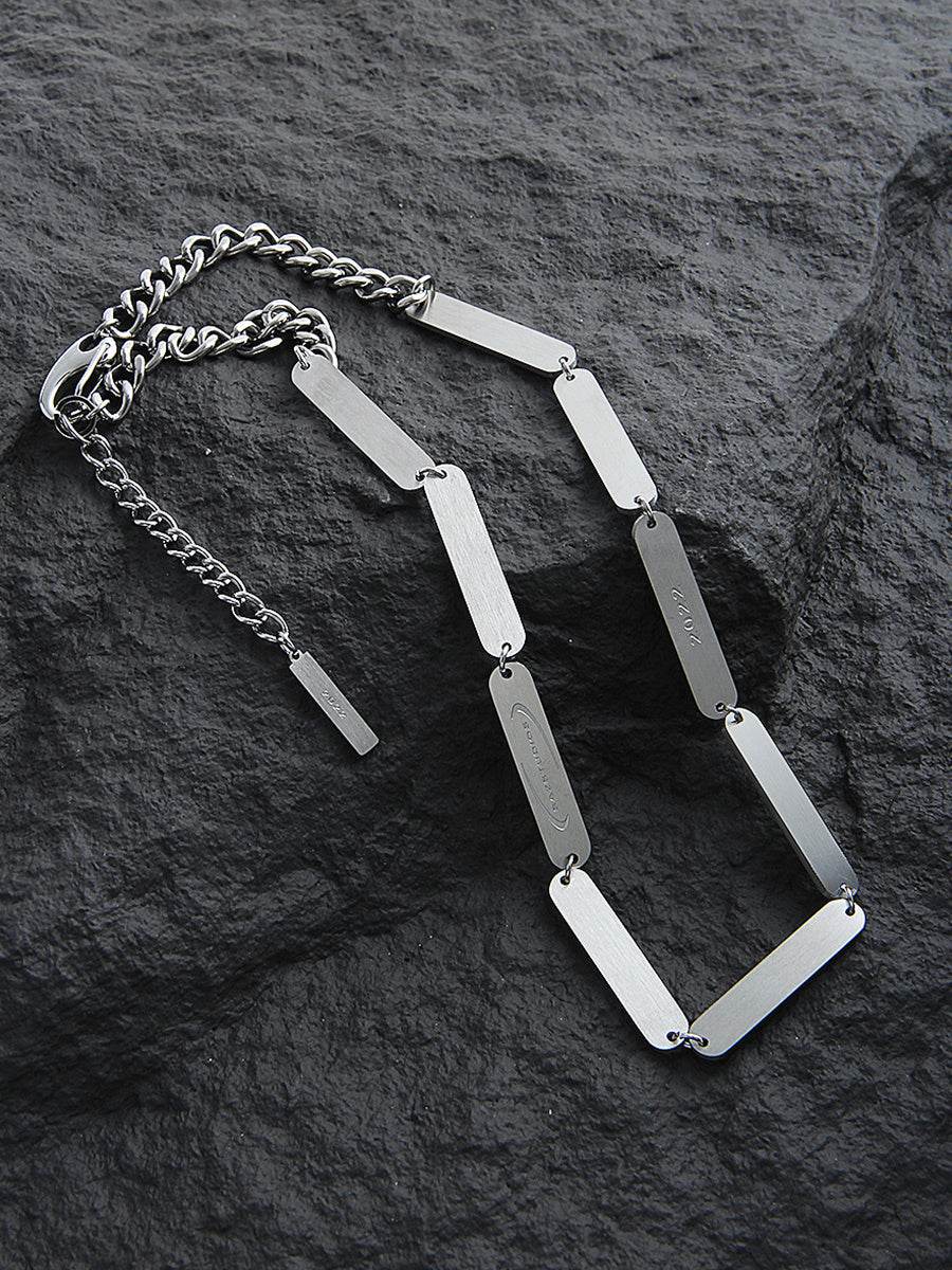 Metal Splicing Necklace For Men - Mubimart