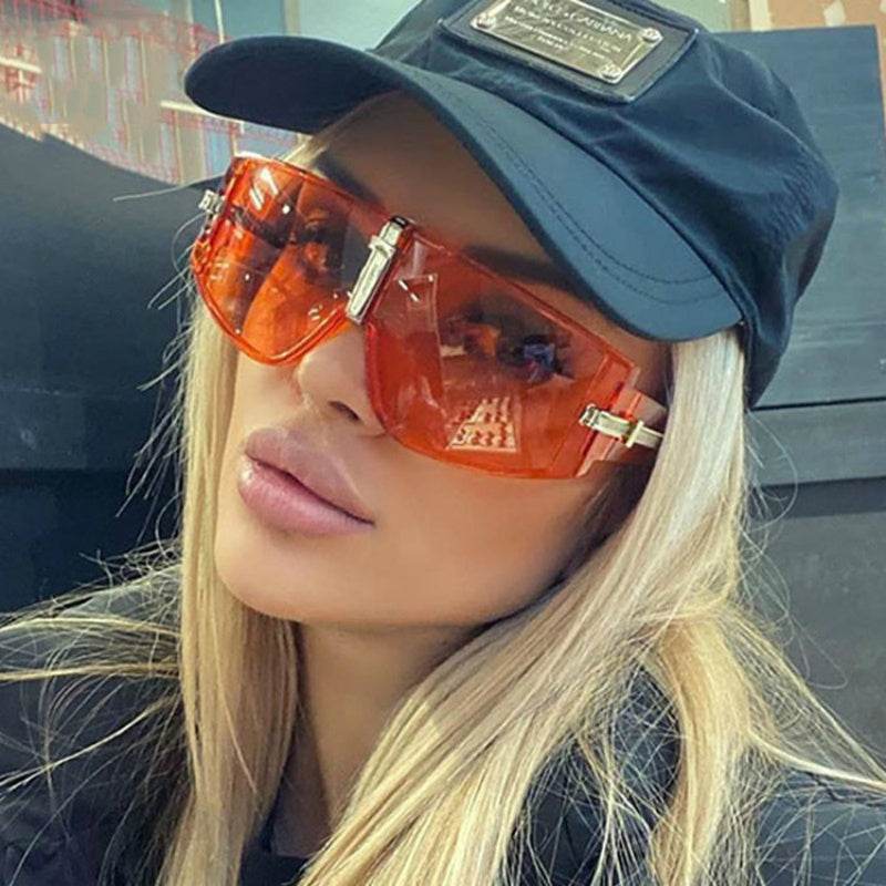 Cycling Goggles Orange Sunglasses Jump Di Sunglasses Men - Mubimart