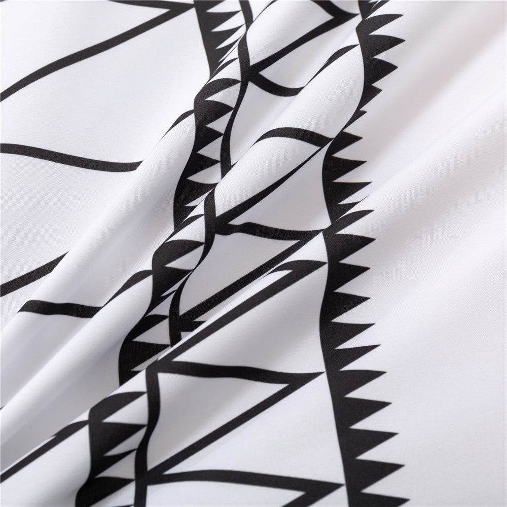 Home Textile Printing Brushed Bedding Suit 1 Bed Cover 2 Pillowcases - Mubimart