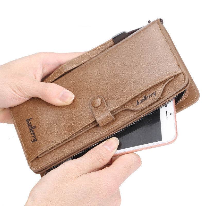 Men's Retro Multifunction Phone Bag Wallet - Mubimart