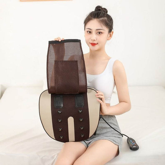 Lumbar Spine Massage Instrument Stretch Support Lumbar Support Back Vibration Multifunctional - Mubimart