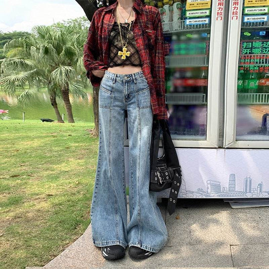 American Design High Waist Bootcut Jeans - Mubimart