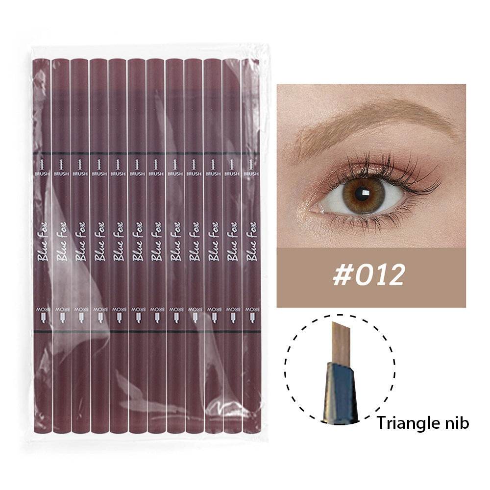 Ultra-fine Double-headed Eyeliner Eyebrow Pencil Rotatable - Mubimart