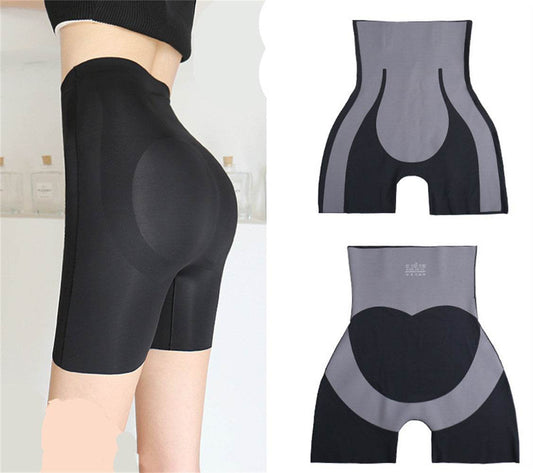 High-rise Yoga Fitness Hip Raise Shorts Pants Shaping Panties Underwear High Elasticity Bodysuit Knickers Tights Leggings Capri Cropped Trousers - Mubimart