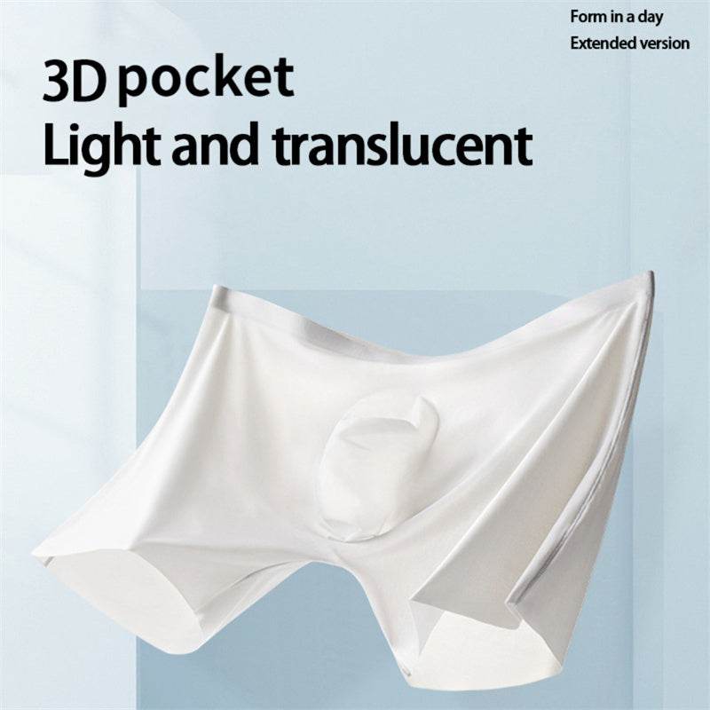 Mens Boxers Shorts Ice Silk Men Panties Seamless Sexy Underwear Man Underpants Pants Male Sexy Briefs Boxershorts Men - Mubimart