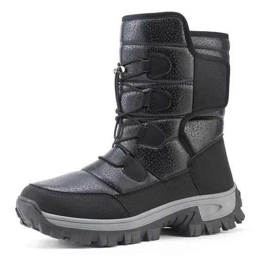 Men And Women Fleece-lined Warm Snow Boots - Mubimart