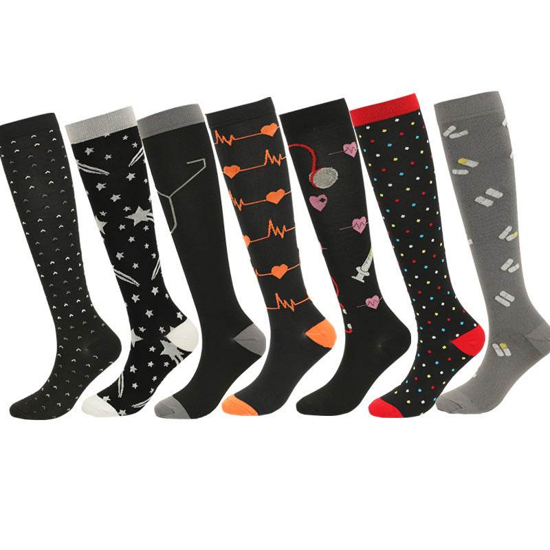 Fashion Calf Length Compression Socks - Mubimart
