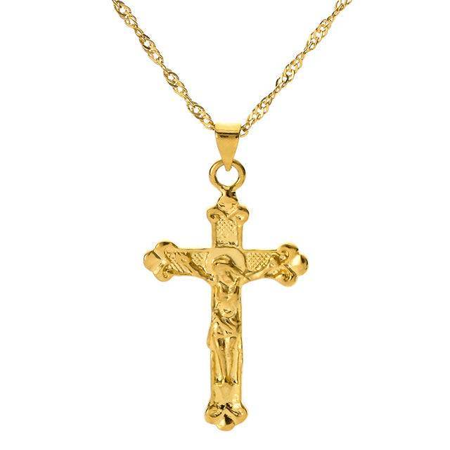 Fashion Cross Chain Necklace Women Neckwear - Mubimart