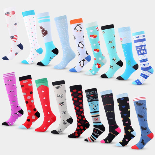 New Sports Compression Stockings Running Compression Socks - Mubimart