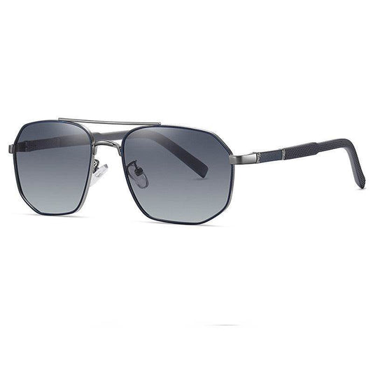 Men's Aviator Double Bridge Large Frame Polarized Sunglasses - Mubimart