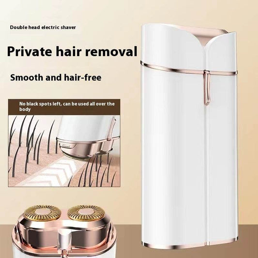 Double-headed Rechargeable Unisex Private Mini-portable Lady Shaver - Mubimart