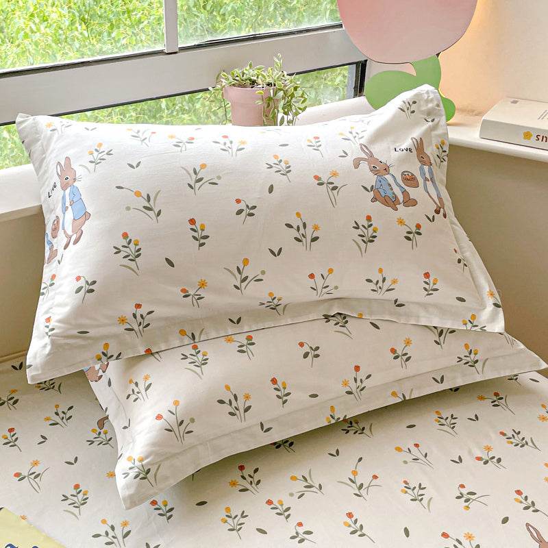 Pair Of Pure Cotton Pillowcases - Mubimart