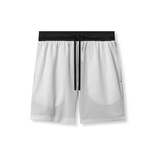 Muscle Workout Brothers Color Matching Running Exercise Training Mesh Shorts - Mubimart