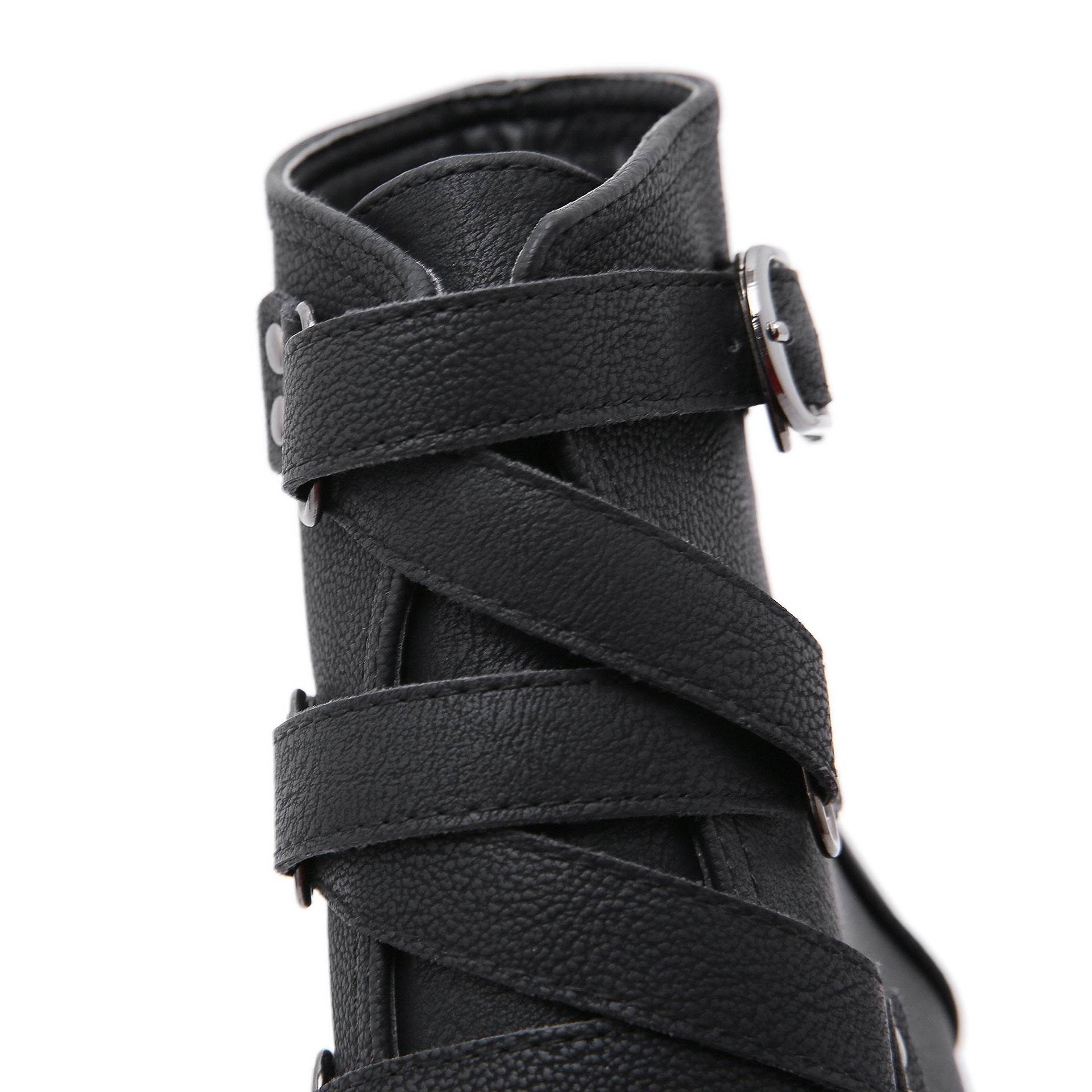 Women's Boots Amazon Thick Bottom Hot Chunky Heel High Heel Booties - Mubimart