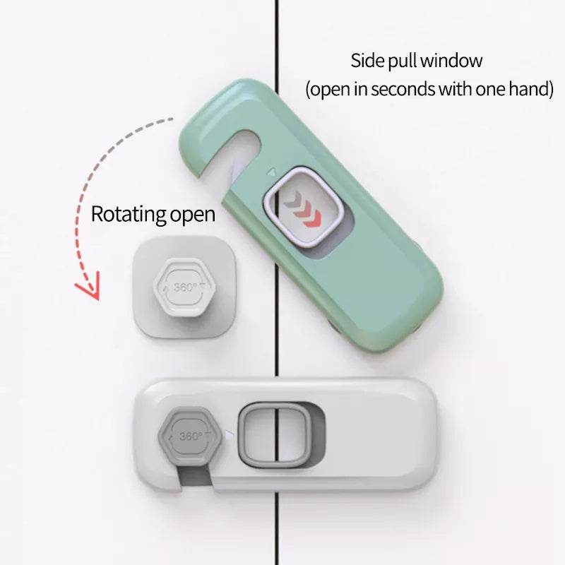 Home Refrigerator Lock Fridge Freezer Door Catch Lock Toddler Kids Child Cabinet Safety Lock For Baby Safety Child Lock - Mubimart