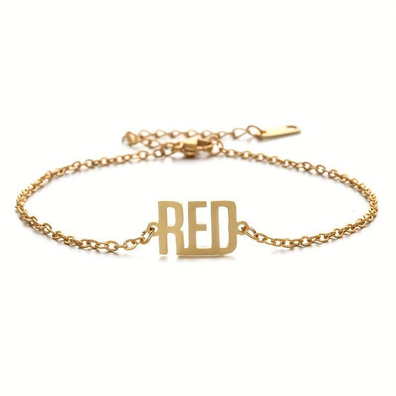 Real Gold Plating O Chain Stainless Steel Anklets - Mubimart