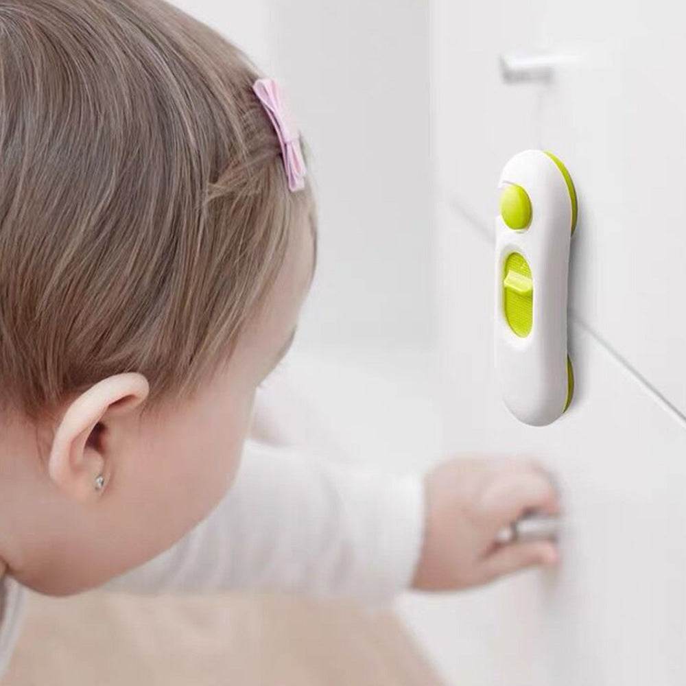 Door Cabinet Door Lock Anti-clamp Hand Children Safety Lock - Mubimart