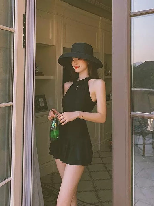 New Womens Modest One-piece Swimsuit