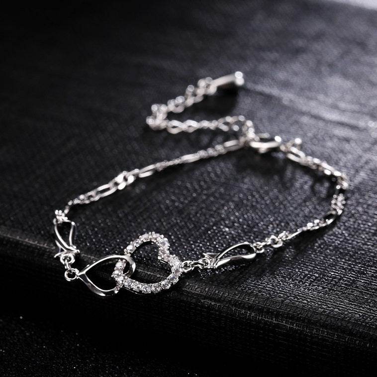 Bohemian Women's Ankle Bracelet Hollow Heart Shaped - Mubimart