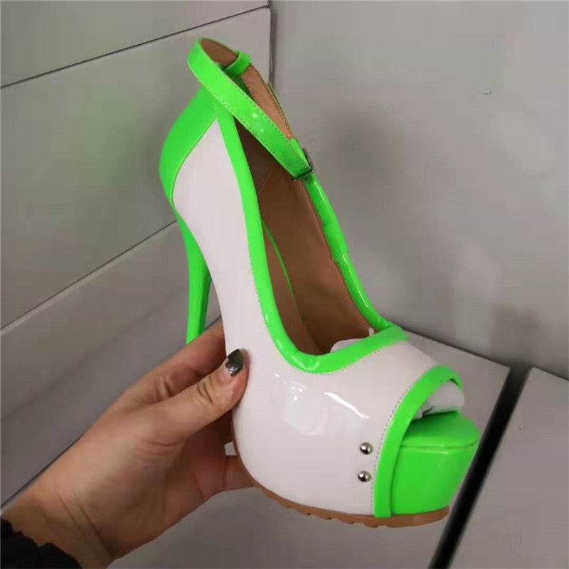 Thick Water Platform Stilettos Summer Women - Mubimart