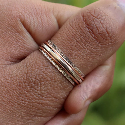 Retro Two-Tone Fashion Women's Ring