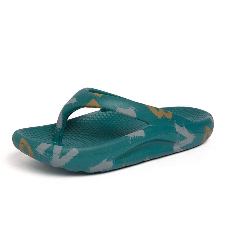 Flip-flops Men Wear Sandy Beach Platform Outside And Step On Shit - Mubimart