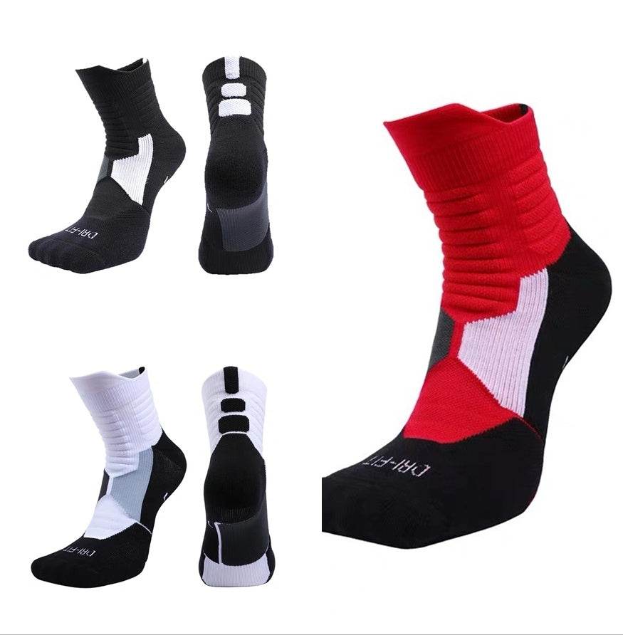Sports Socks, Sweat-Absorbent, Elite Basketball Socks - Mubimart
