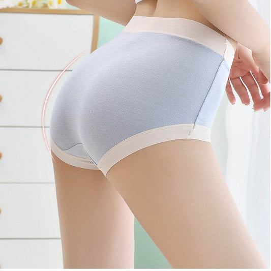 Modal Seamless Mid Waist Plus Size Women's Panties - Mubimart