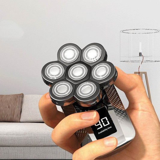 New Shaver For Men 7D Independently 7 Cutter Floating Head Waterproof Electric Razor Multifunction USB Charge Trimmer For Men - Mubimart